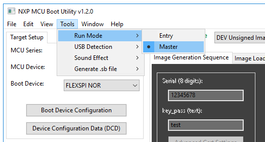 NXP-MCUBootUtility_setToolRunMode