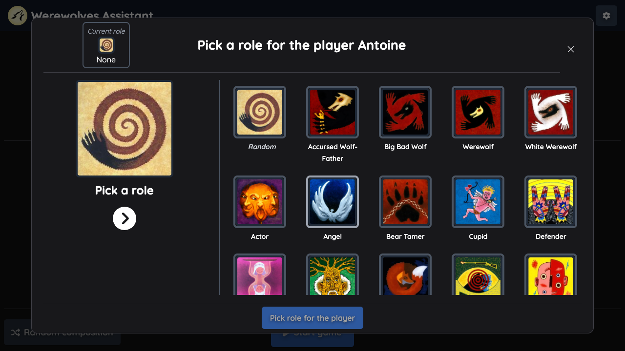 Game Lobby Role Picker without picked role