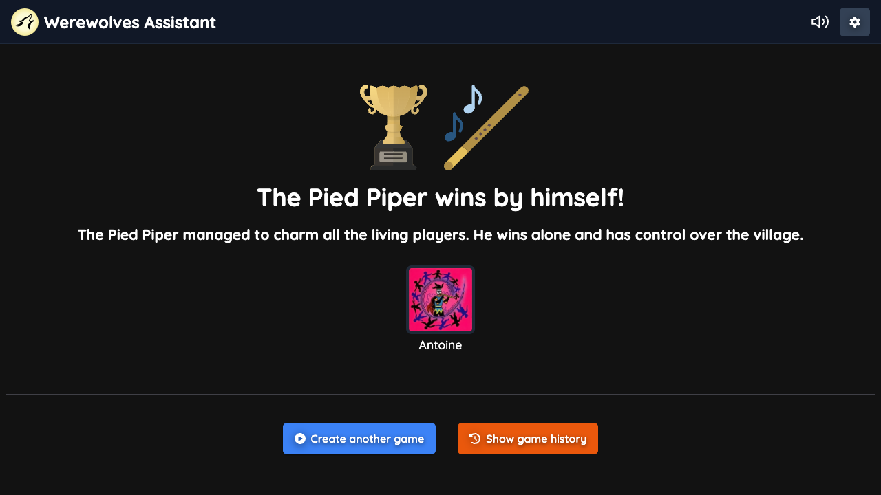 Game won by Pied Piper