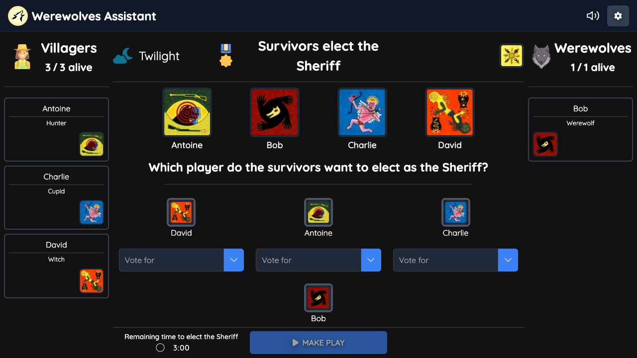 Survivors elect the Sheriff Playground