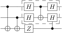 Example qcircuit output