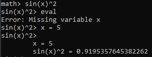 Simple functions evaluation with 1 variable