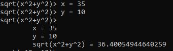 Simple functions evaluation with 2 variables