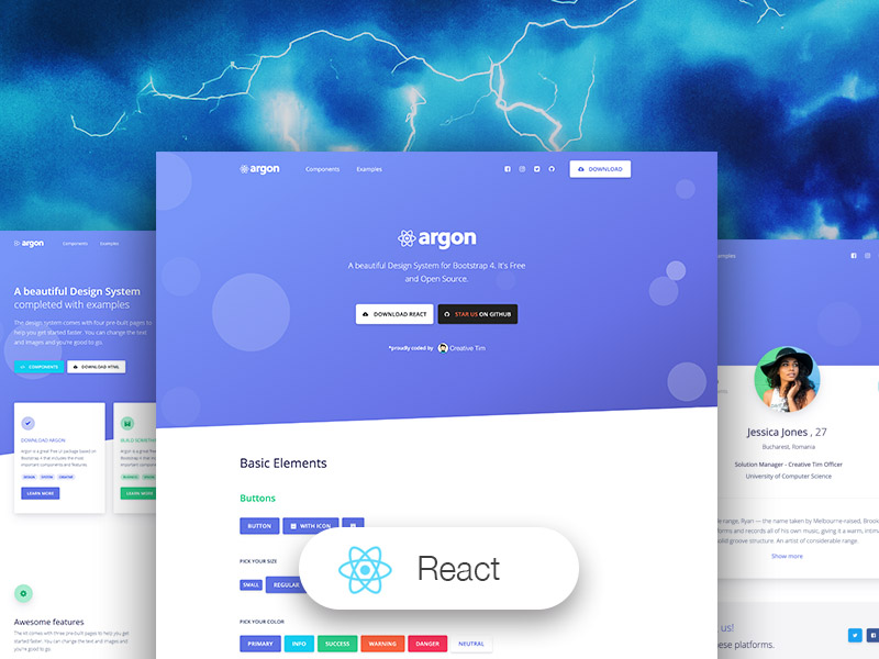 Argon Design System React