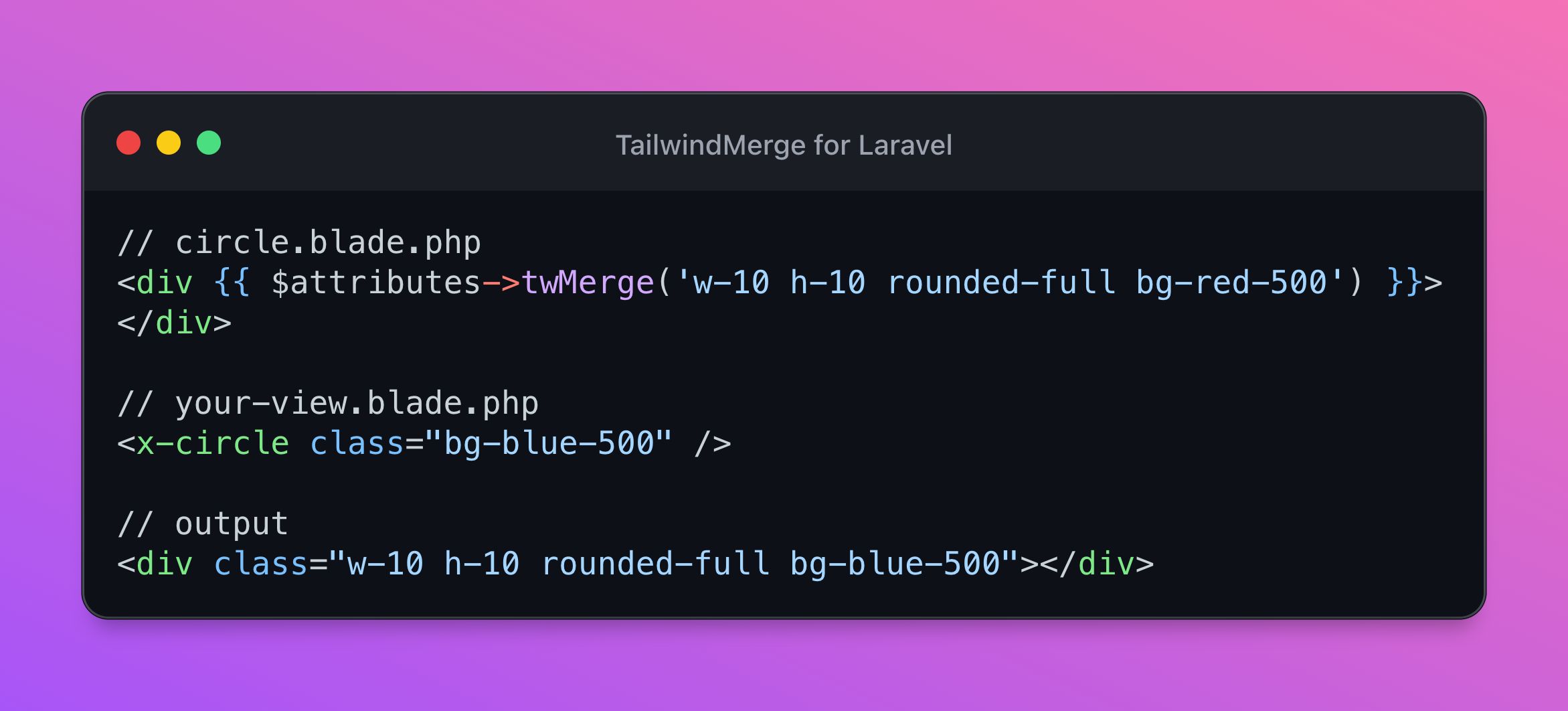 TailwindMerge for Laravel