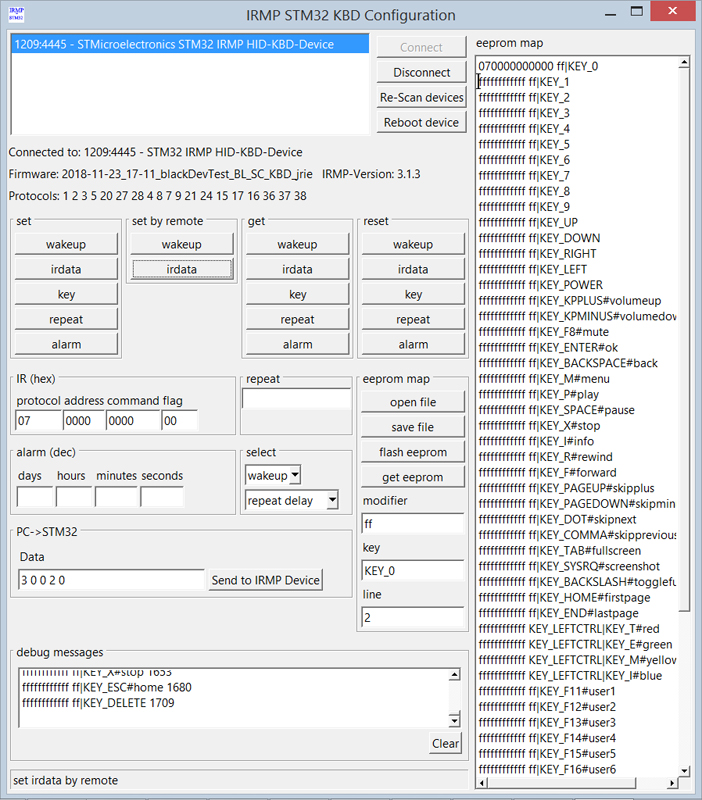 setting irdata into template map