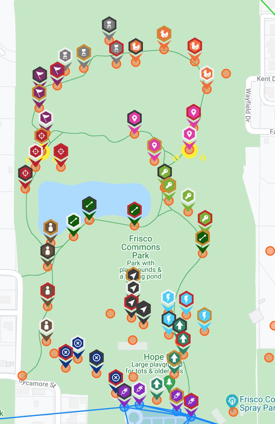 All Wasabee markers in all states on a single map