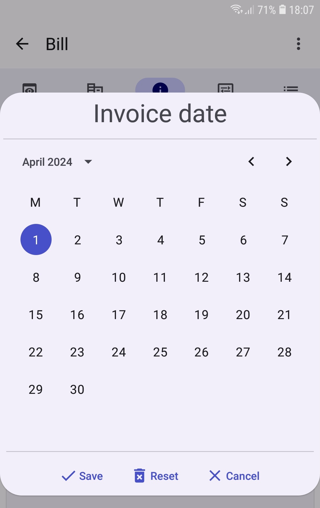 Date picker